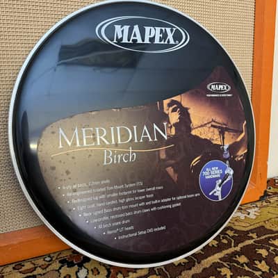 *Bob Henrit Kinks Collection* Mapex Meridian Birch Trade Show 20 Drum Skin Head image 1