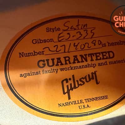 2024 Gibson ES-335 Satin Cherry OHSC Excellent 9.5/10 Rosewood Board 7lb 10oz image 13