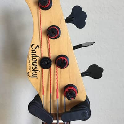 Sadowsky NYC 21 Fret Left Handed 2001 Quilted Maple Tobacco Burst image 6