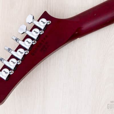 1998 Gibson Explorer '76 Vintage Reissue Clapton Cut Mod Wine Red w/ Case image 5
