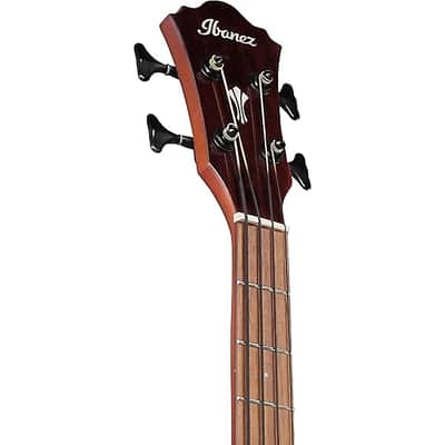 Mint Ibanez AEGB30E Spruce-Sapele Acoustic-Electric Bass Guitar - Natural image 5
