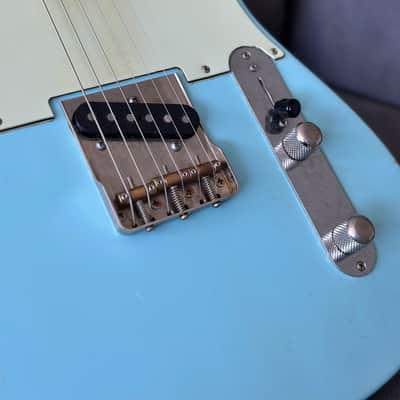 MJT/Warmoth Partscaster (Tele) 2022 - Sonic Blue image 4