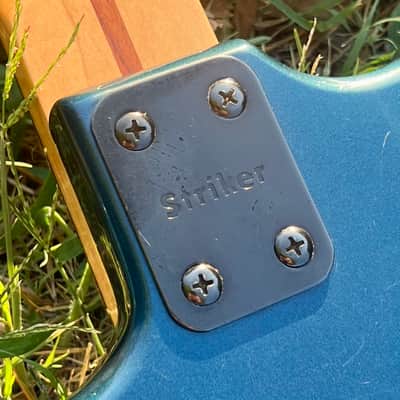 Vintage 1985 Kramer Striker 200ST Guitar with ESP Flicker Tremolo in Midnight Blue image 21