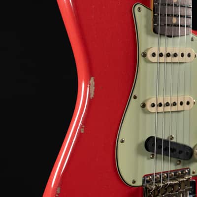 Fender Custom Shop ’62 Stratocaster Relic Electric Guitar – Fiesta Red image 4