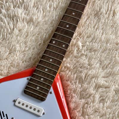 Vox Apache 2 Electric Guitar Salmon Red w/ Free Digitech Trio Pedal image 3