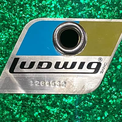 Ludwig Green Sparkle 4-Piece Set - 14” 16” 18” 26” (Bonham Sizes) - Good Condition image 6