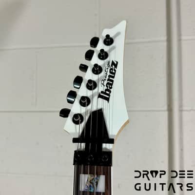 Ibanez Prestige RG653DX Electric Guitar w/ Case - White Flat image 10