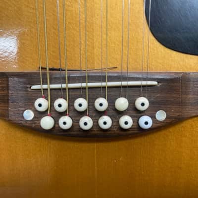 Takamine F-400 12-String Acoustic Guitar Lawsuit Era 1973 Natural image 6