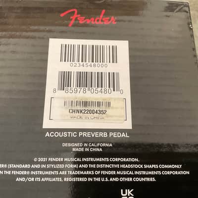 Fender Acoustic Preverb 2020 - Present - Brown image 4