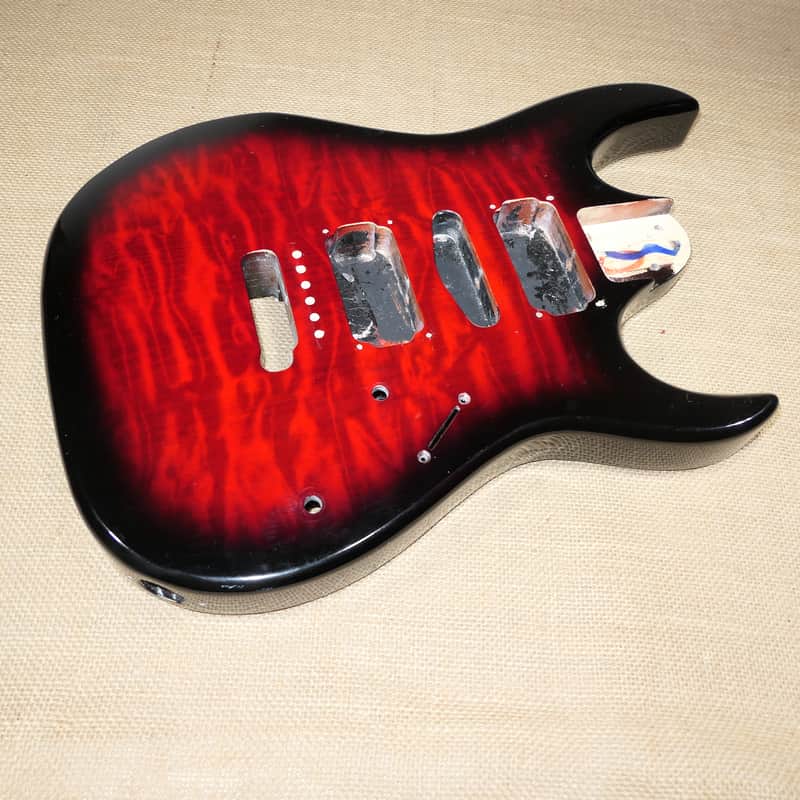 Body Transparent Red Burst, Genuine 2018 Ibanez GRX70QA image 1