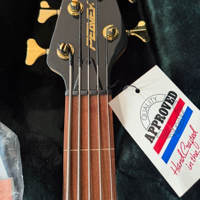 NEW Peavey Cirrus Five String Fretless Late 90's - Deep Ruby Red transparent Polyester/urethane image 3