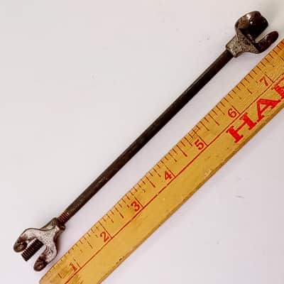 Prussian 1800s-1900s Early 1/4-20 7"Tension T-Rod+Claws Snare Drum Hardware Part image 3