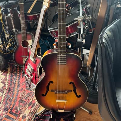 Harmony H954 Broadway 50's Vintage Acoustic- Red Sunburst image 1