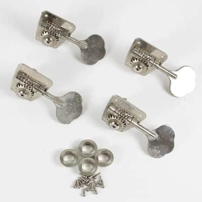 1950s-1960s Reissue Fender Jazz/Precision/Telecaster Bass Tuners NO LOGO Relic Set USA image 2