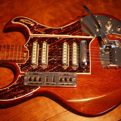 1960s Ibanez 3904 Goldentone "Bull Horn" Double Cutaway Four Pickup with Vibrato