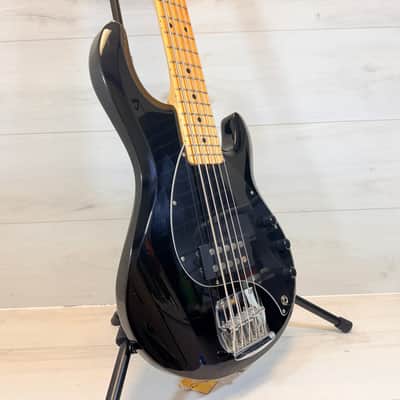 Sterling SUB StingRay Ray5 5-String Bass Guitar Black Maple Fingerboard image 1