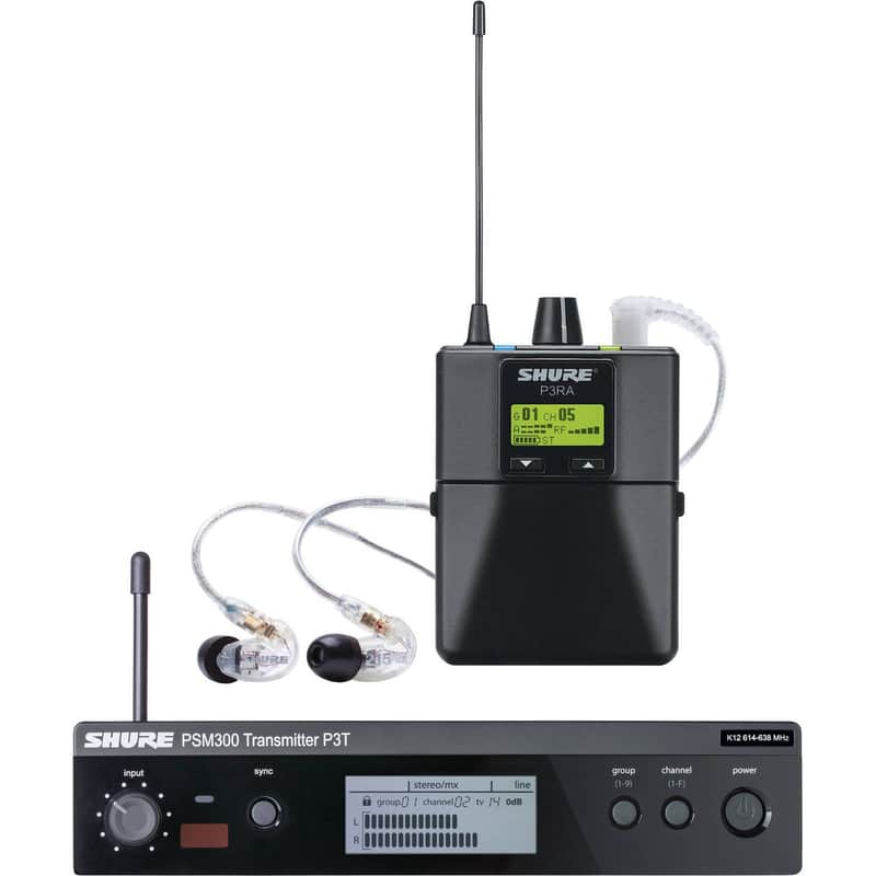 (FREE NEXT DAY DELIVERY) Shure PSM 300 P3TRA215CL Stereo Personal Monitor System image 1