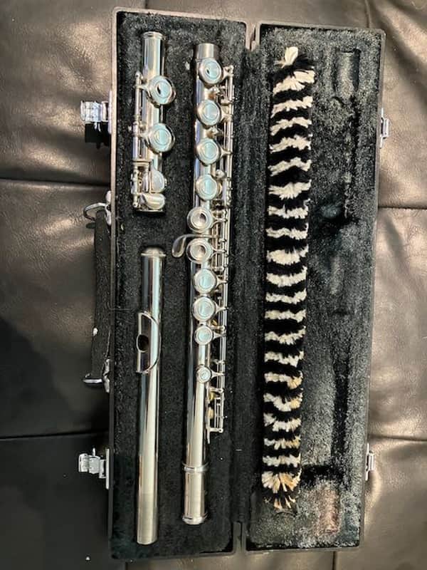 Yamaha YFL-225 Flute 2000s - Silver image 1