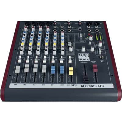 ALLEN & HEATH ZED60-10FX USB avec effets - ZED-10FX avec faders 60mm image 2