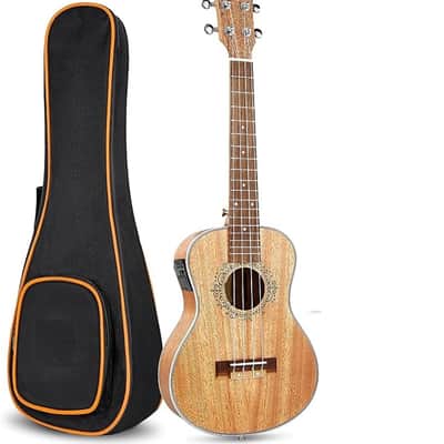Tenor Ukulele, Acoustic Electric Ukelele 26 inch Uke Mahogany Ukulele Professional Set with Equalizer Starter Kit (Gig Bag, Picks, Straps, Strings, Cleaning Cloth, Getting Started Manual) image 1