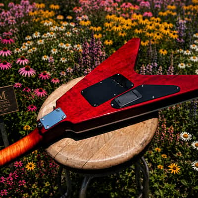 O'VADKA FLYING V 1993  with Stratocaster sound and feel. Only one. Incredible sound. Museum specimen guitar. image 8