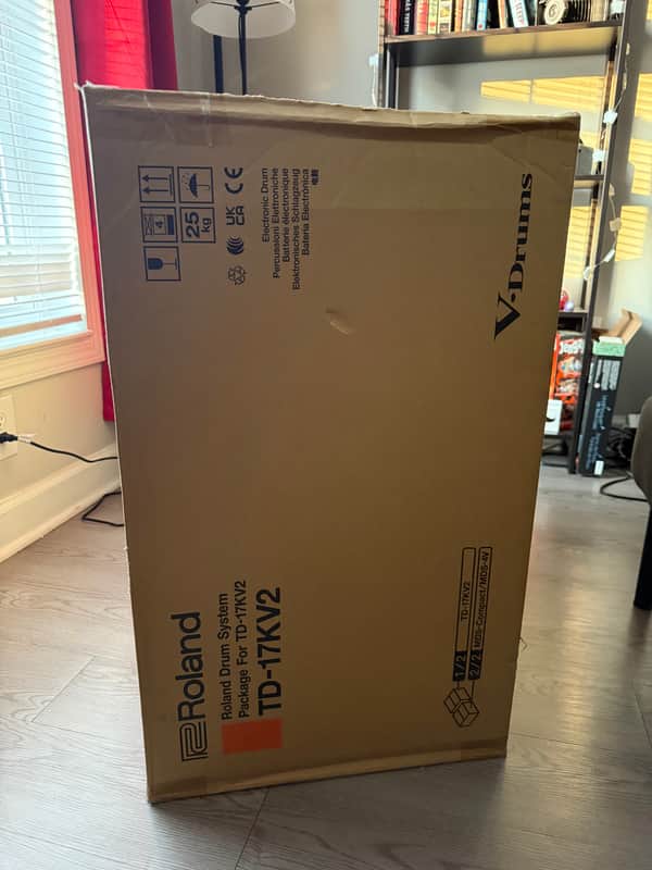 Roland TD-17KV2 V-Drum Kit with Mesh Pads 2022 - Present - Black image 1