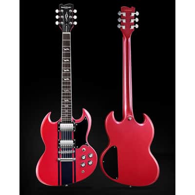 Westcreek Racer Solid Body Electric Guitar, Double Cut Electric Guitar, Rounded End Frets, Bone Nut, Rosewood Fretboard, Mahogany Body image 2
