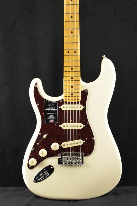 Fender American Professional II Stratocaster Left-Hand Olympic White Maple Fingerboard image 1
