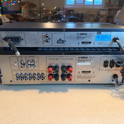 Yamaha A-520 Natural Sound Amplifier + t-420 Tuner Serviced Cleaned Sounds GR8🔥 image 5