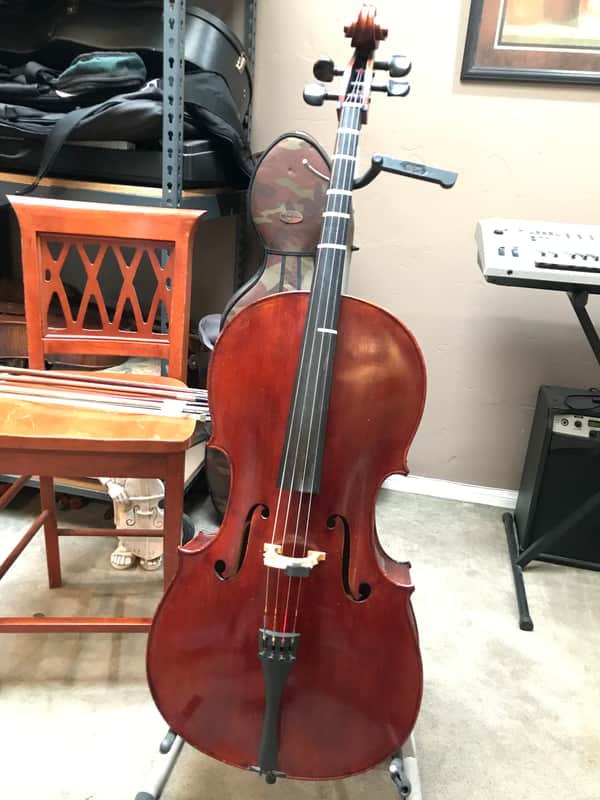 San Diego Violins Cello STV 1015 Full Size Early 2000’s - European stain image 1