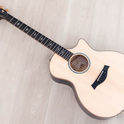 2023 Taylor Custom Grand Auditorium Acoustic Electric Guitar Trans Purple w/ Lutz Spruce + Quilted Maple image 13