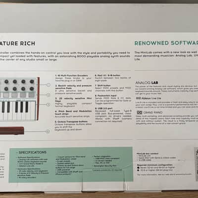Arturia MiniLab MkII 25-Key MIDI Controller 2017 - Present - White image 3