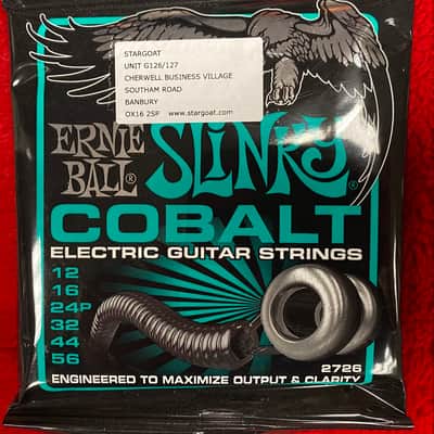 Ernie Ball 2726 not even slinky cobalt 12-56 electric guitar str image 1