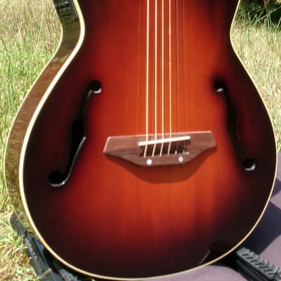 2011 K Yairi KYF-1 Electric Acoustic Guitar with Fishman Presys+ Pickup System+Hard Case image 5