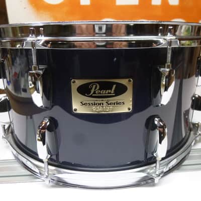 Double A Drums 7.5x14" snare drum former 1st gen Pearl Session tom, ocean blue wrap, video image 1