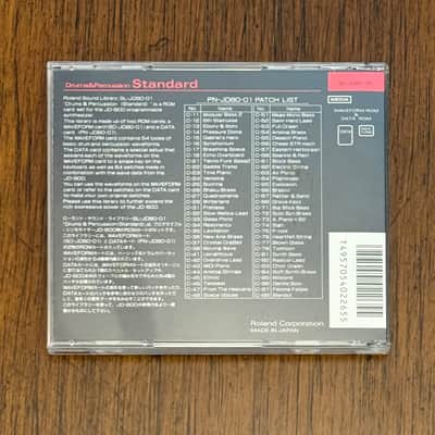 Roland JD-800 or JD-990 Sound Card SL-JD80-01 Standard Drums Mid 90’s image 2