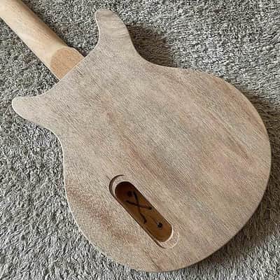 Mahogany Wood Guitar Double Cutaway Body with Mahogany Wood Neck, Rosewood Fingerboard image 9