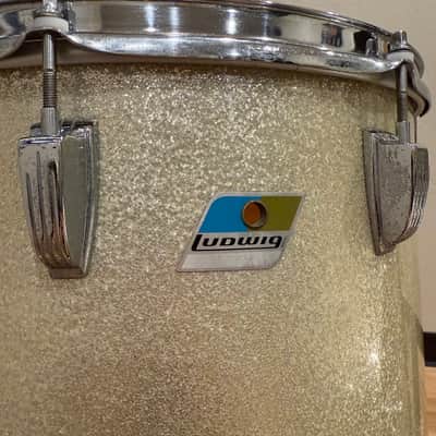 Vintage 60's Ludwig Maple 3-Piece 13/16/22 Drum Kit Set in Silver Sparkle (Rm4) image 4