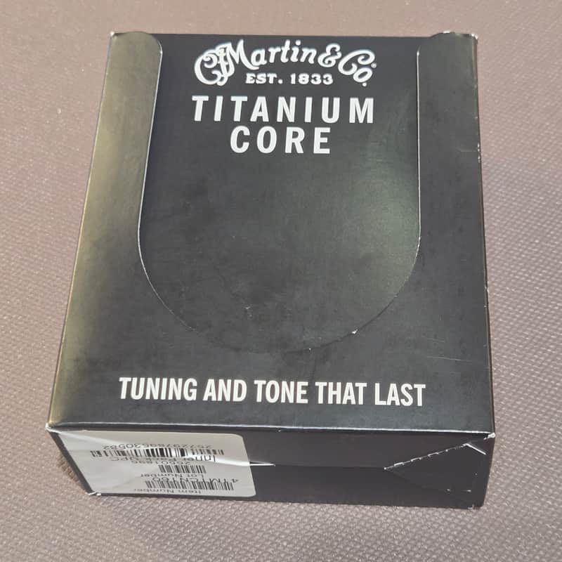 Martin MTCN160 Titanium Core Nickel Acoustic Guitar Strings Light Gauge 5 Pack image 1