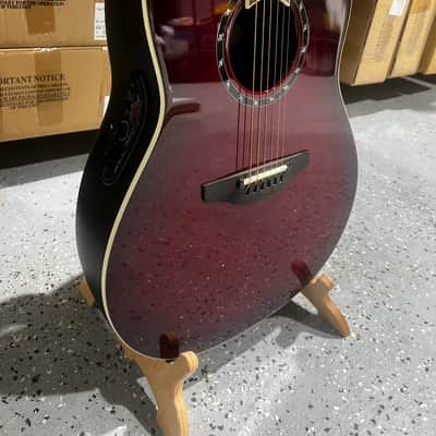 Ovation Pro Series Standard Balladeer E-Acoustic Guitar 2771AX-CCB - Cherry Cherry Burst image 2