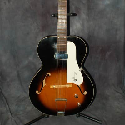 1962 Truetone by Kay N1 Archtop Electric Pancake Case Pickup Neck Reset Pro Setup Original Case image 1