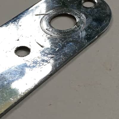 Vintage Fender 1970s Tele Telecaster Control Plate Fullerton Era Mini Toggle Mod image 6