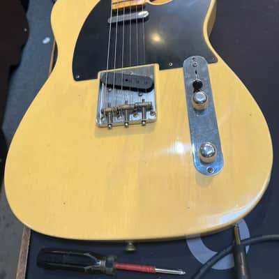 Fender Custom Shop 1954 Telecaster Electric Guitar - Aged Nocaster Blonde image 11