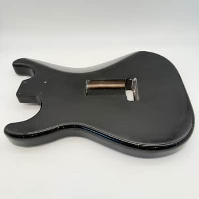 MJT Stratocaster Body Alder Relic Nitro Black 2-Post Light mjt6627 image 6