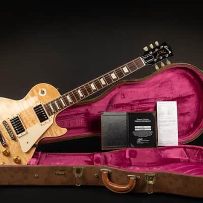 2011 Gibson Custom Shop '58 Les Paul Standard Reissue Flame Top Natural VOS | USA 1958 Vintage R8 R9 | CoA OHSC image 2