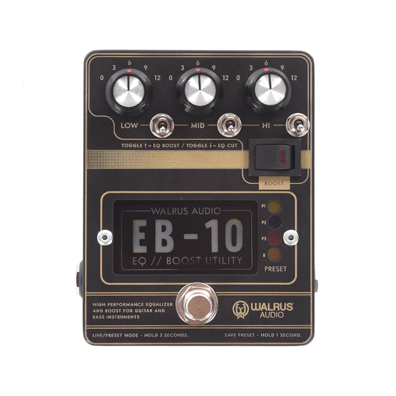 Walrus Audio EB-10 Preamp/EQ/Boost Black image 1