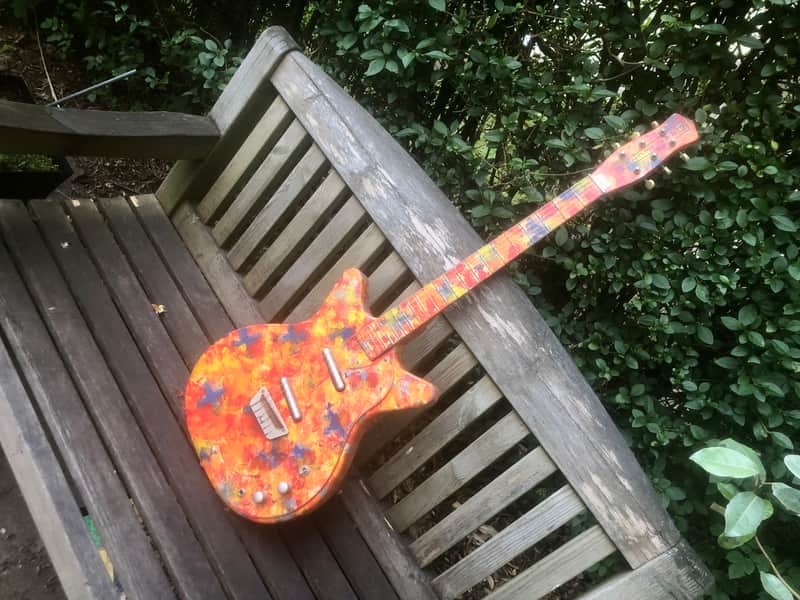 Danelectro DC-59 Eric Clapton Psychedelic rainbow | Reverb