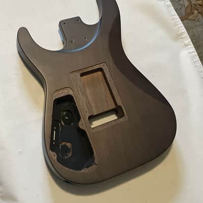 2020 Jackson JS24 DKAM JS Series Black Stain Mahogany Semi Loaded Guitar Body 2 Post Tremolo image 16