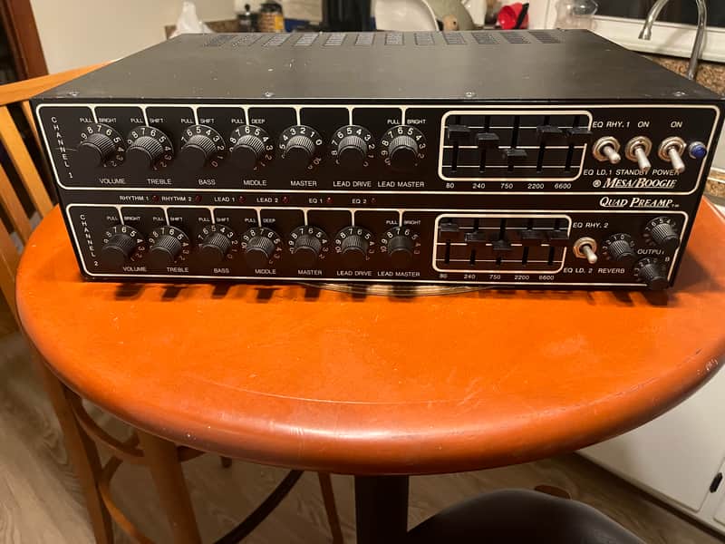 Mesa Boogie Quad Preamp with FU-2A Footswitch 1980s | Reverb