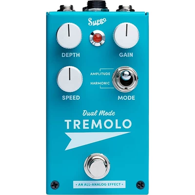 Supro 1310 Analog Harmonic Tremolo Pedal 2025 - TEAL image 1